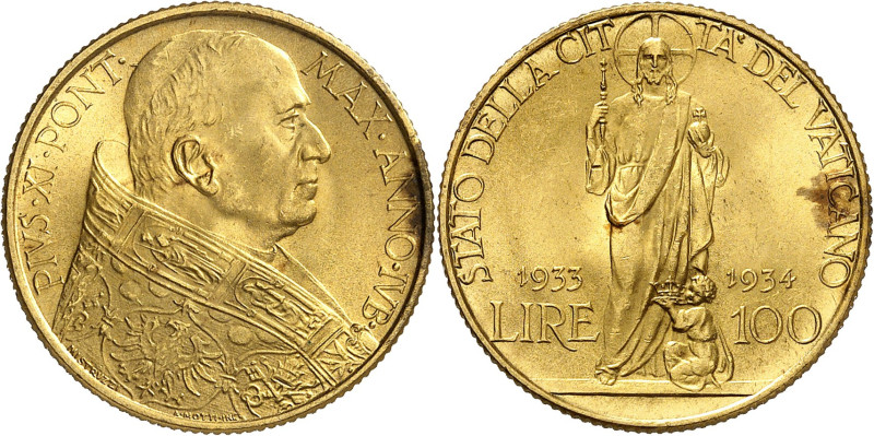 ITALIE
Rome et Etats Pontificaux
Achille Ratti, Pie XI, 1922-1939. 100 Lire 19...