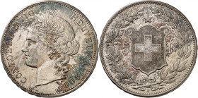 SUISSE
Confédération
5 Francs 1900 B, Berne. Comme précédemment. 24,97g. Dav. 392; D.T. 297; HMZ 2-1198i. 

Superbe.
