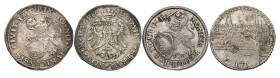 SUISSE
Zurich
Lot de 2 monnaies : Taler non daté (1554-1561), et Taler 1761. 28,57g. et 27,81g. Dav. 8773A et 1791; D.T. 6 var. et 422p; HMZ 2-1123a...