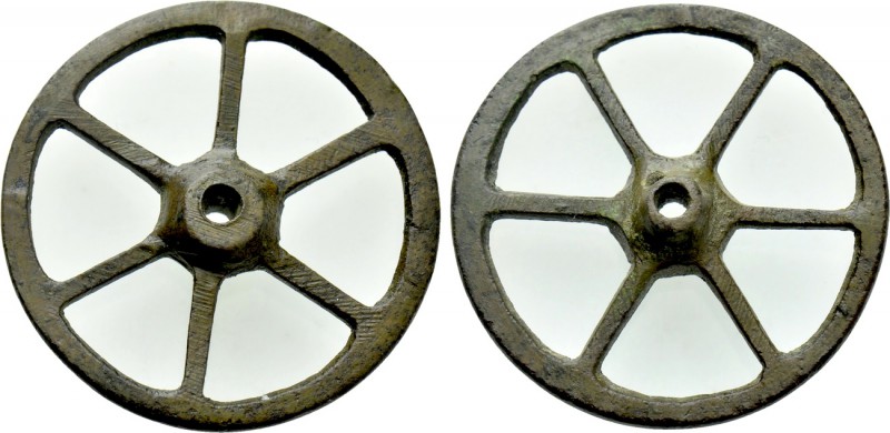 CENTRAL EUROPE. La Tène. Ae "Roulle" (Wheel) Money (3rd-2nd centuries BC). Wheel...