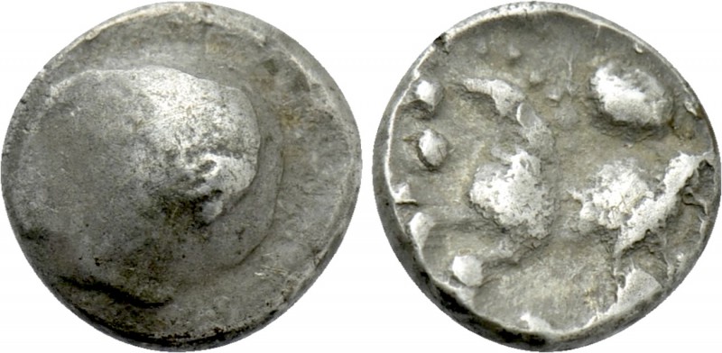 CENTRAL EUROPE. Boii. Obol (1st century BC). "Roseldorf" type. 

Obv: Plain bu...
