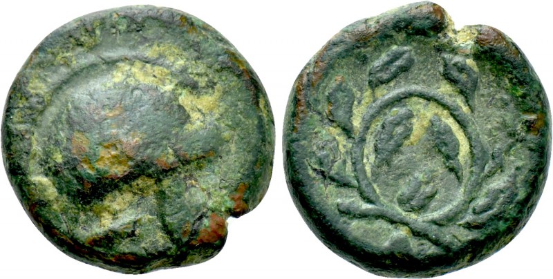 THRACE. Maroneia (as Agothokleia). Ae (Early 3rd century BC). 

Obv: Macedonia...