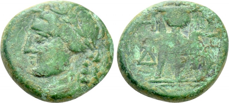 THRACE. Sestos. Ae (Late 2nd-1st centuries BC). 

Obv: Laureate head of Apollo...