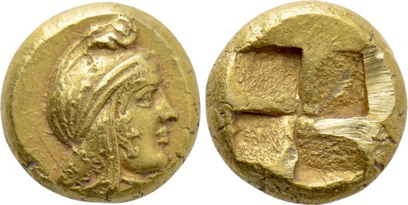 MYSIA. Kyzikos. EL Hekte (5th-4th centuries BC). 

Obv: Head of Attis right, w...