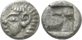 IONIA. Kolophon. 1/24 Stater or Hemiobol (Late 6th century BC).