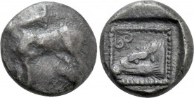 CARIA. Ialysos. 1/6 Stater(?) (Circa early 5th century BC).