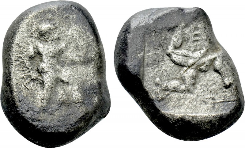 PAMPHYLIA. Aspendos. Stater (Circa 465-430 BC). 

Obv: Warrior advancing right...