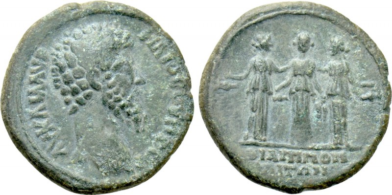 THRACE. Philippopolis. Lucius Verus (161-169). Ae. 

Obv: AV KAI Λ AVPHΛIOC OV...