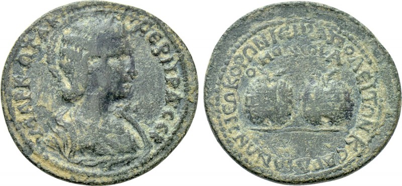 PHRYGIA. Hierapolis. Otacilia Severa (Augusta, 244-249). Ae. Homonoia with Sardi...