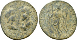 PAMPHYLIA. Perga. Gallienus with Salonina (253-268). Ae 10 Assaria.