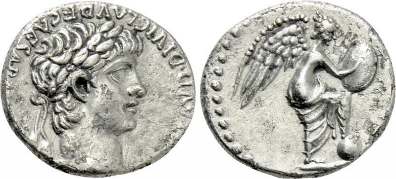 CAPPADOCIA. Caesarea. Nero (54-68). Hemidrachm. 

Obv: NERO CLAVD DIVI CLAVD F...