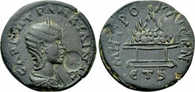 CAPPADOCIA. Caesarea. Tranquillina (Augusta, 241-244). Ae. Dated RY 6 of Gordian III (242/3).