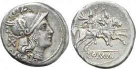 ANONYMOUS. Denarius (211-208 BC). Rome.