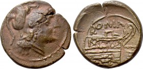ANONYMOUS. Triens (After 211 BC). Uncertain mint in Sardinia.