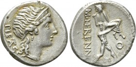 M. HERENNIUS. Denarius (108-107 BC). Rome.