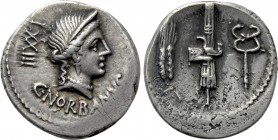 C. NORBANUS. Denarius (83 BC). Rome.