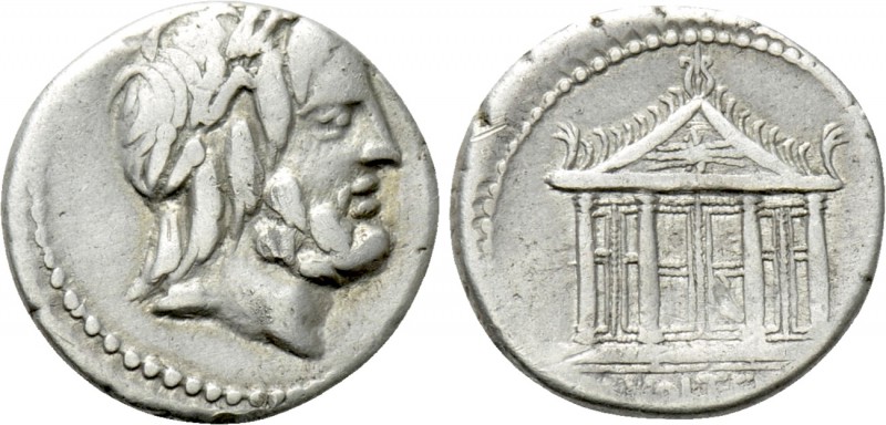 M. VOLTEIUS M.F. Denarius (75 BC). Rome. 

Obv: Laureate head of Jupiter right...