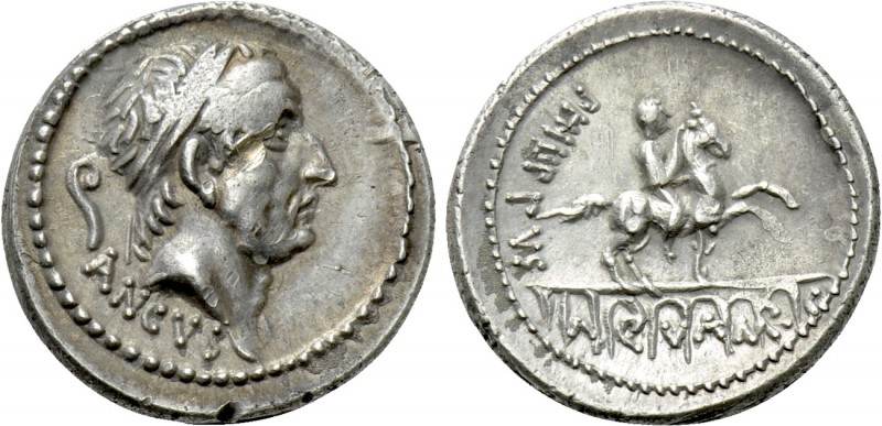 L. MARCIUS PHILIPPUS. Denarius (57 BC). Rome. 

Obv: ANCVS. 
Diademed head of...