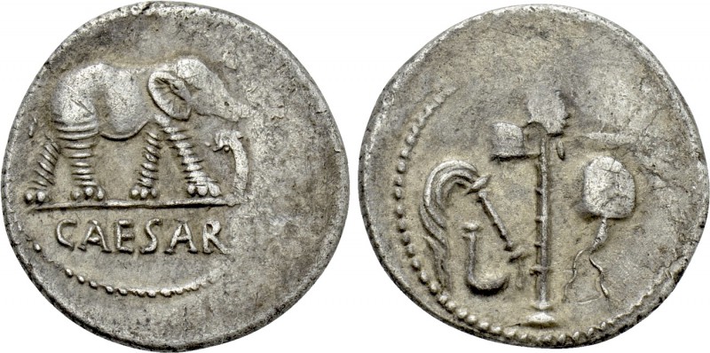 JULIUS CAESAR. Denarius (49 BC). Military mint traveling with Caesar. 

Obv: C...