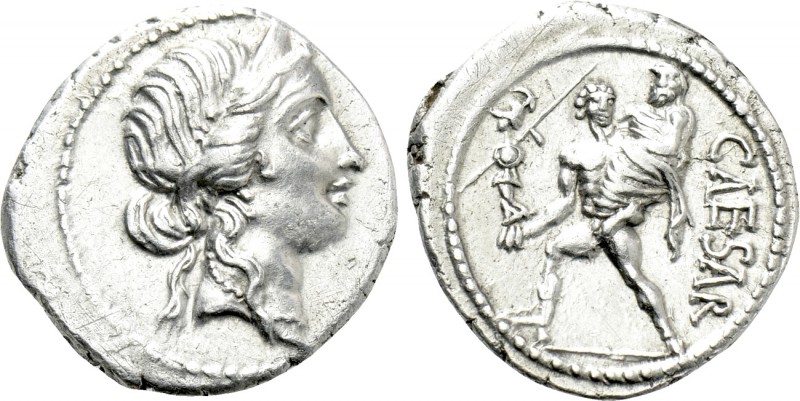 JULIUS CAESAR. Denarius (48-47 BC). Military mint traveling with Caesar in North...