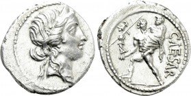 JULIUS CAESAR. Denarius (48-47 BC). Military mint traveling with Caesar in North Africa.