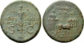 GERMANICUS (Died 19). Dupondius. Rome. Struck under Caligula.