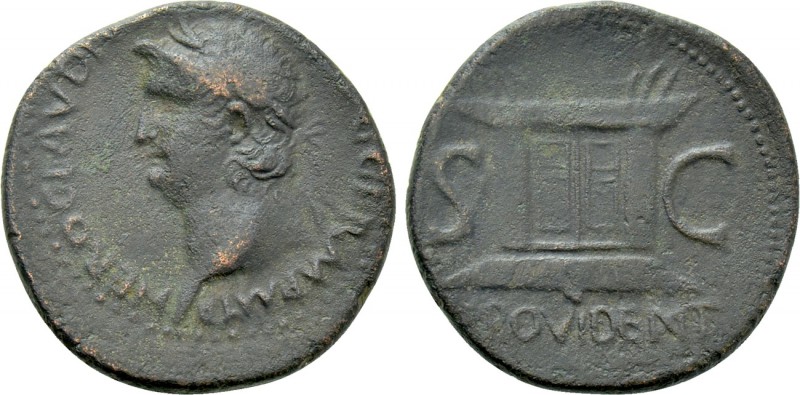 NERO (54-68). As. Uncertain Balkan mint, possibly Perinthus. 

Obv: NERO CLAVD...