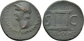 NERO (54-68). As. Uncertain Balkan mint, possibly Perinthus.