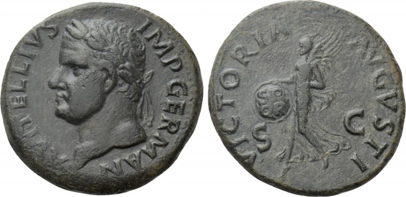VITELLIUS (69). As. Uncertain mint in Spain, possibly Tarraco. 

Obv: A VITELL...