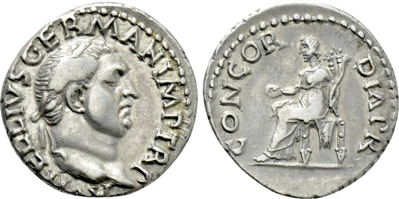 VITELLIUS (69). Denarius. Rome. 

Obv: A VITELLIVS GERMAN IMP TR P. 
Laureate...