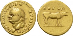 VESPASIAN (69-79). GOLD Aureus. Rome.