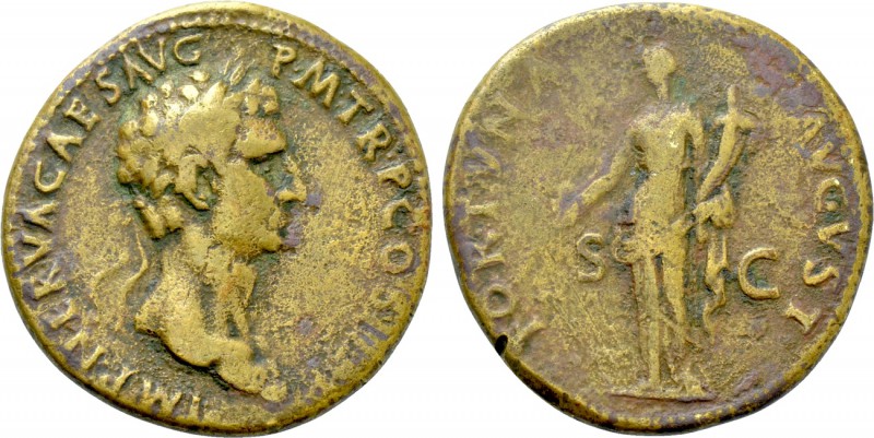 NERVA (96-98). Sestertius. Rome. 

Obv: IMP NERVA CAES AVG P M TR P COS III P ...
