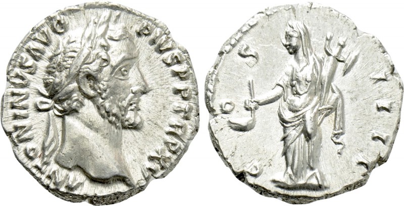 ANTONINUS PIUS (138-161). Denarius. Rome. 

Obv: ANTONINVS AVG PIVS P P TR P X...