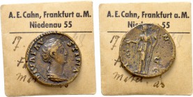 DIVA FAUSTINA I (Died 140/1). Dupondius or As. Rome. Struck under Antoninus Pius.
