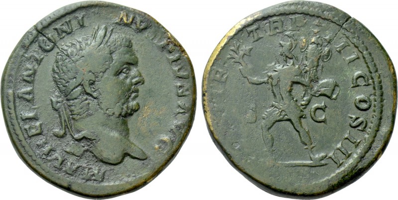 CARACALLA (198-217). Sestertius. Rome. 

Obv: M AVREL ANTONINVS PIVS AVG. 
La...