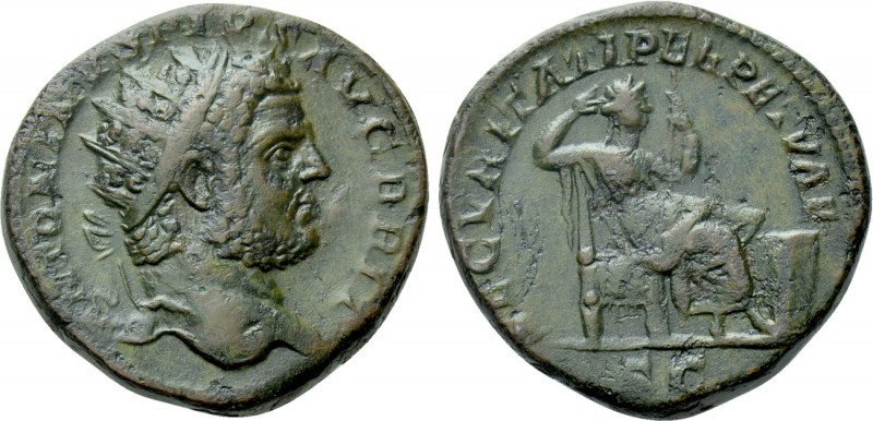CARACALLA (198-217). Dupondius. Rome. 

Obv: ANTONINVS PIVS AVG BRIT. 
Radiat...