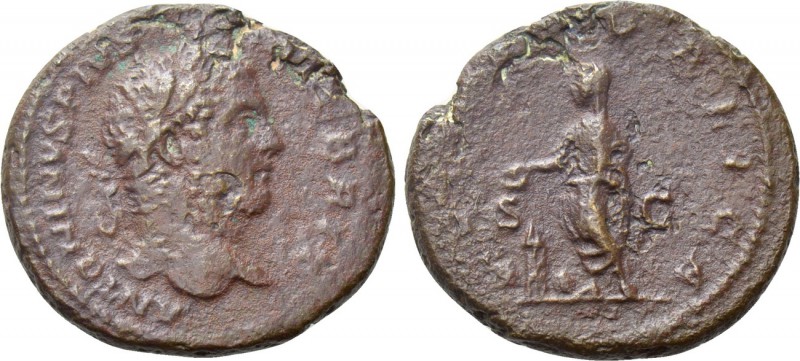 CARACALLA (198-217). As. Rome. 

Obv: ANTONINVS PIVS AVG BRIT. 
Laureate head...