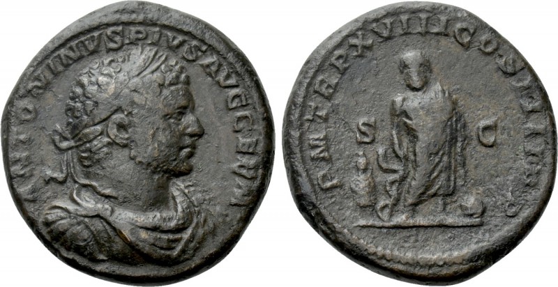 CARACALLA (198-217). As. Rome. 

Obv: ANTONINVS PIVS AVG GERM. 
Laureate, dra...