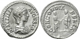 PLAUTILLA (Augusta, 202-205). Denarius. Rome.
