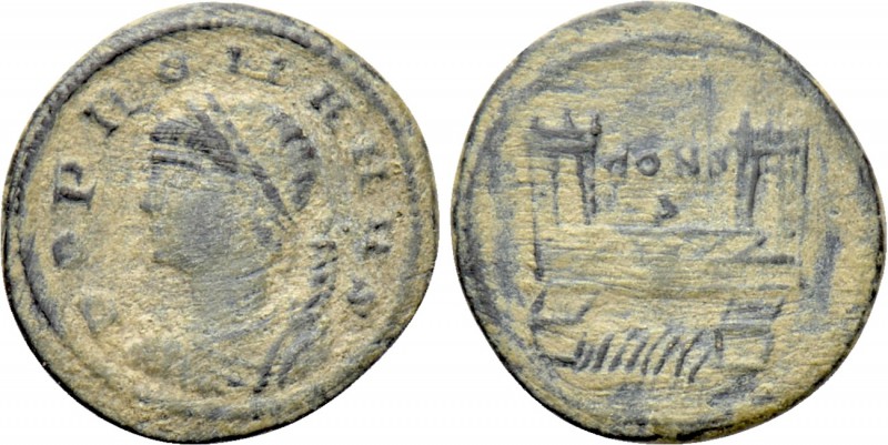 ANONYMOUS. Commemorative series (330-354). Ae. Constantinople. 

Obv: POP ROMA...