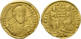 CONSTANTIUS II (337-361). GOLD Solidus. Cyzicus.