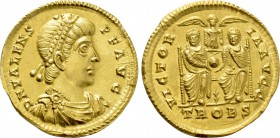 VALENS (364-378). GOLD Solidus. Treveri.