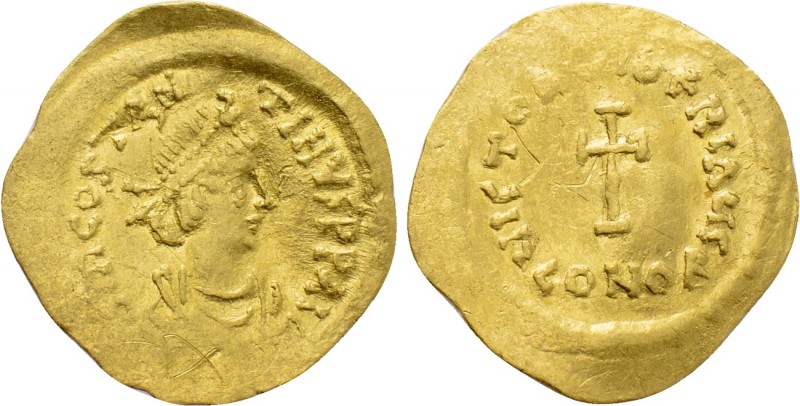 TIBERIUS II CONSTANTINE (578-582). GOLD Tremissis. Constantinople. 

Obv: δ M ...