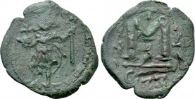 TIBERIUS III (APSIMAR) (698-705). Follis. Constantinople. Dated RY 4 (701/2).