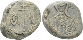 BYZANTINE LEAD SEALS. Uncertain [Petr I, Tsar of Bulgaria, with Maria (?)] (Circa 10th century).