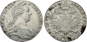 AUSTRIA. Holy Roman Empire. Maria Theresia (1740-1780). Reichstaler (1780 IC-FA). Wien (Vienna) restrike, struck 1795-1853.