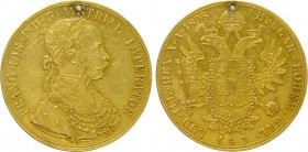 AUSTRIA. Franz Josef I (1848-1916). GOLD 4 Ducats (1898). Wien (Vienna).