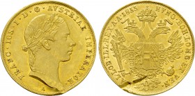 AUSTRIA. Franz Joseph I (1848-1916). GOLD Ducat (1855-A). Wien (Vienna).