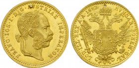 AUSTRIA. Franz Joseph I (1848-1916). GOLD Ducat (1883). Wien (Vienna).