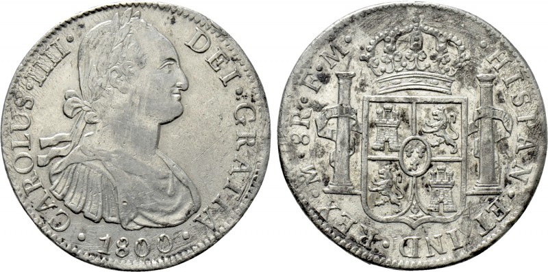 MEXICO. Carlos IV (1788-1808). 8 Reales (1808 Mo-FM). Mexico City. 

Obv: CARO...